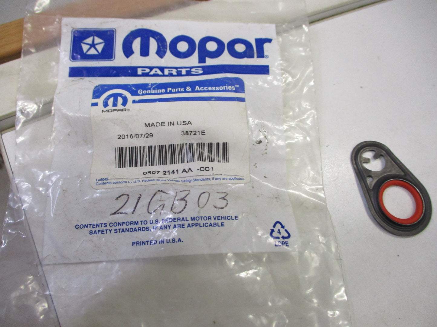 Jeep wrangler/300/Dodge Charger/Durango/Magnum Genuine A/C Line Gasket O-Ring New Part