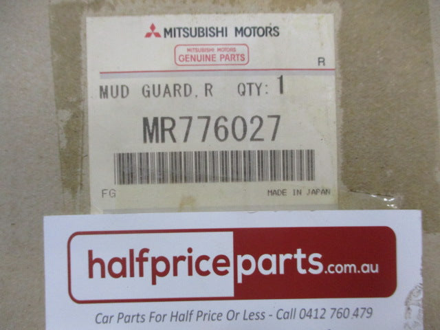 Mitsubishi Pajero Genuine Right Hand Rear Mud Flap (Factory Silver) New Part