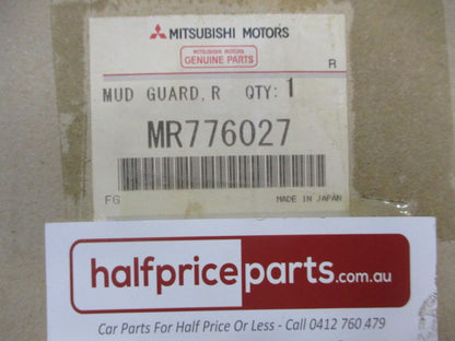 Mitsubishi Pajero Genuine Right Hand Rear Mud Flap (Factory Silver) New Part