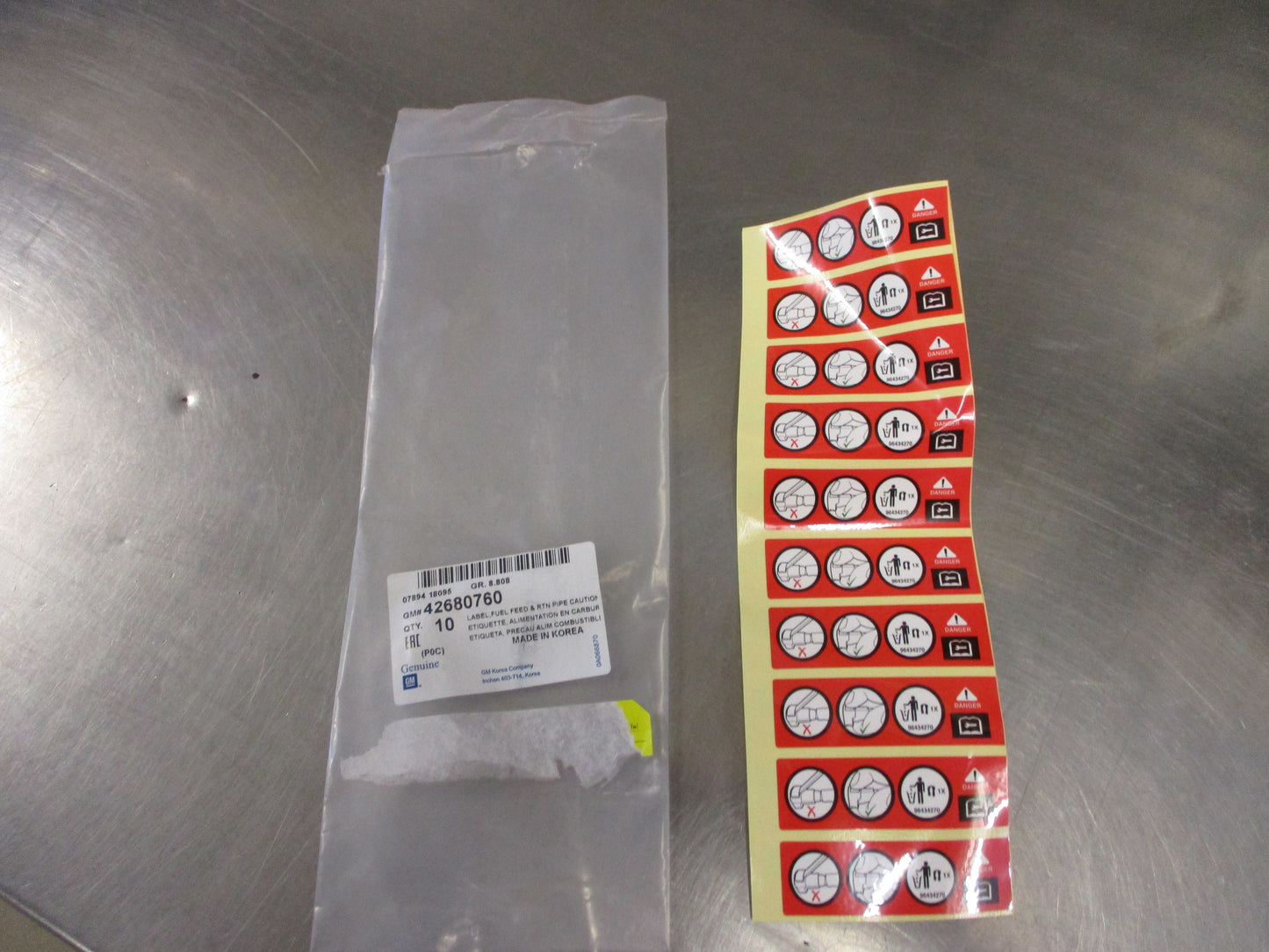 Holden Captiva Genuine Lable Set Fuel Feed Return Pipe New Part