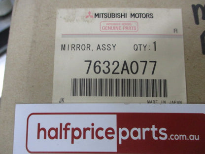 Mitsubishi Outlander ZH Genuine Left Hand Outer Door Electric Mirror (Passenger) New Part