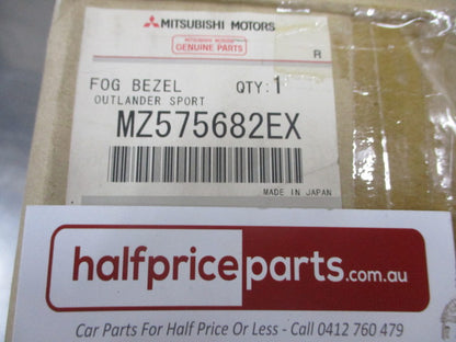 Mitsubishi Outlander Sport Genuine Chrome Fog Light Bezel Pair New Part