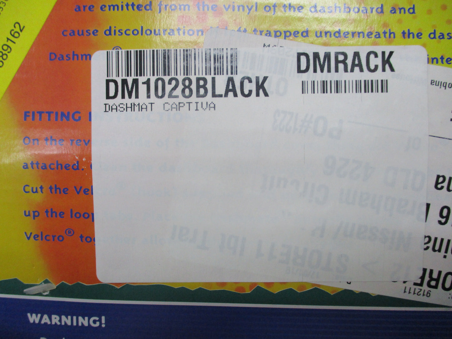 Shevron Holden Captiva CG7 New Dash Mat