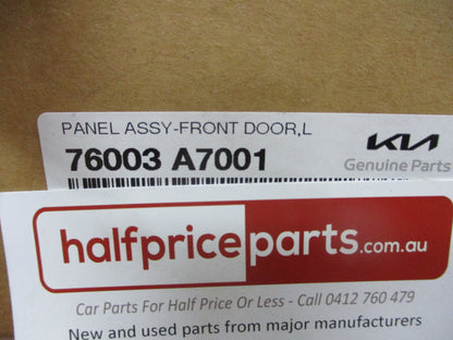Kia Cerato Genuine Left Hand Front Door Assembly (Unpainted) New Part