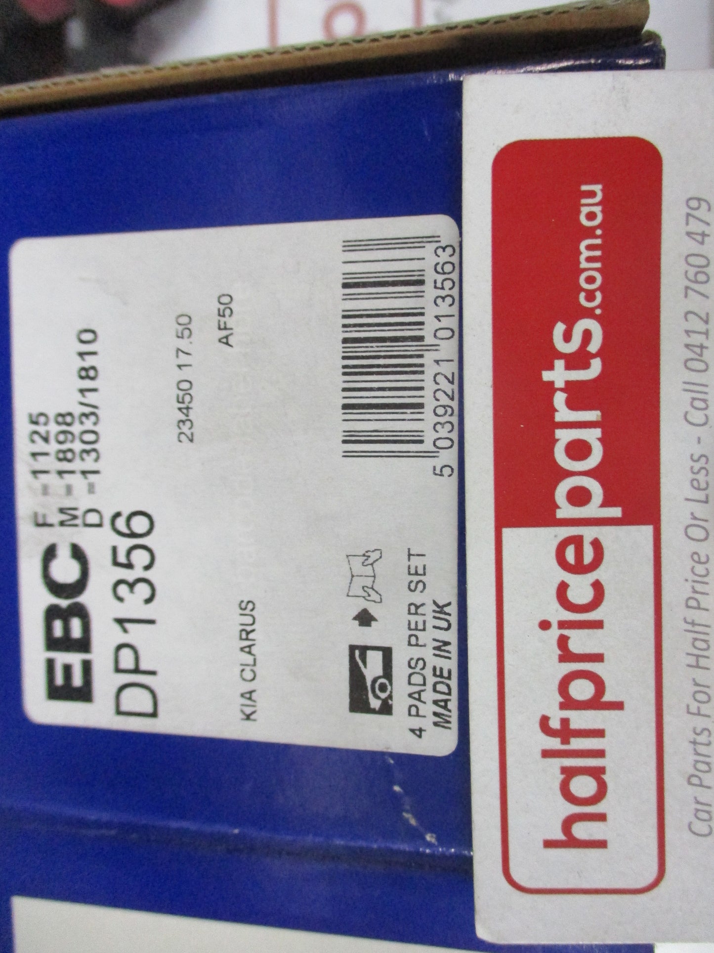 EBC Front Disc Brake Pad Set Suit Kia Credos New Part