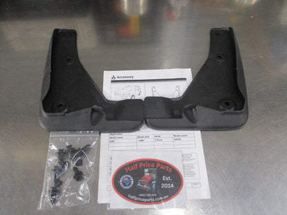 Mitsubishi ASX Genuine Front Mud Flap Set With Fitting Kit And Instructions New Part