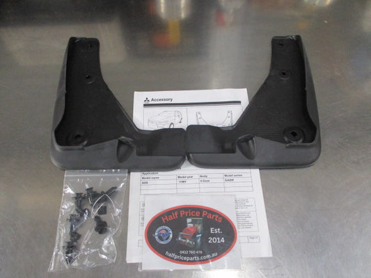 Mitsubishi ASX Genuine Front Mud Flap Set With Fitting Kit And Instructions New Part