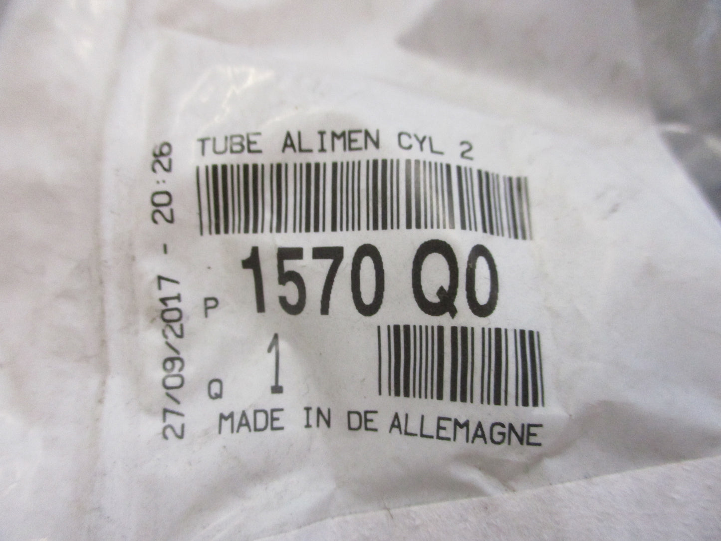 Citroen C4/Peugeot 207-308 Genuine No2 Diesel Injector Pipe New Part