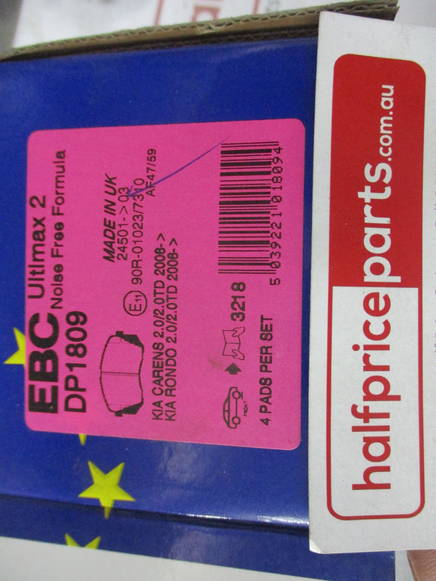 EBC Front Disc Brake Pad Set Suits Hyundai I40/Tucson/Kia Rondo/Ceed/Sportage New Part