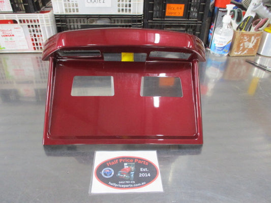 Mitsubishi Pajero Genuine Back Door License Plate Moulding (Factory Burgundy) New Part