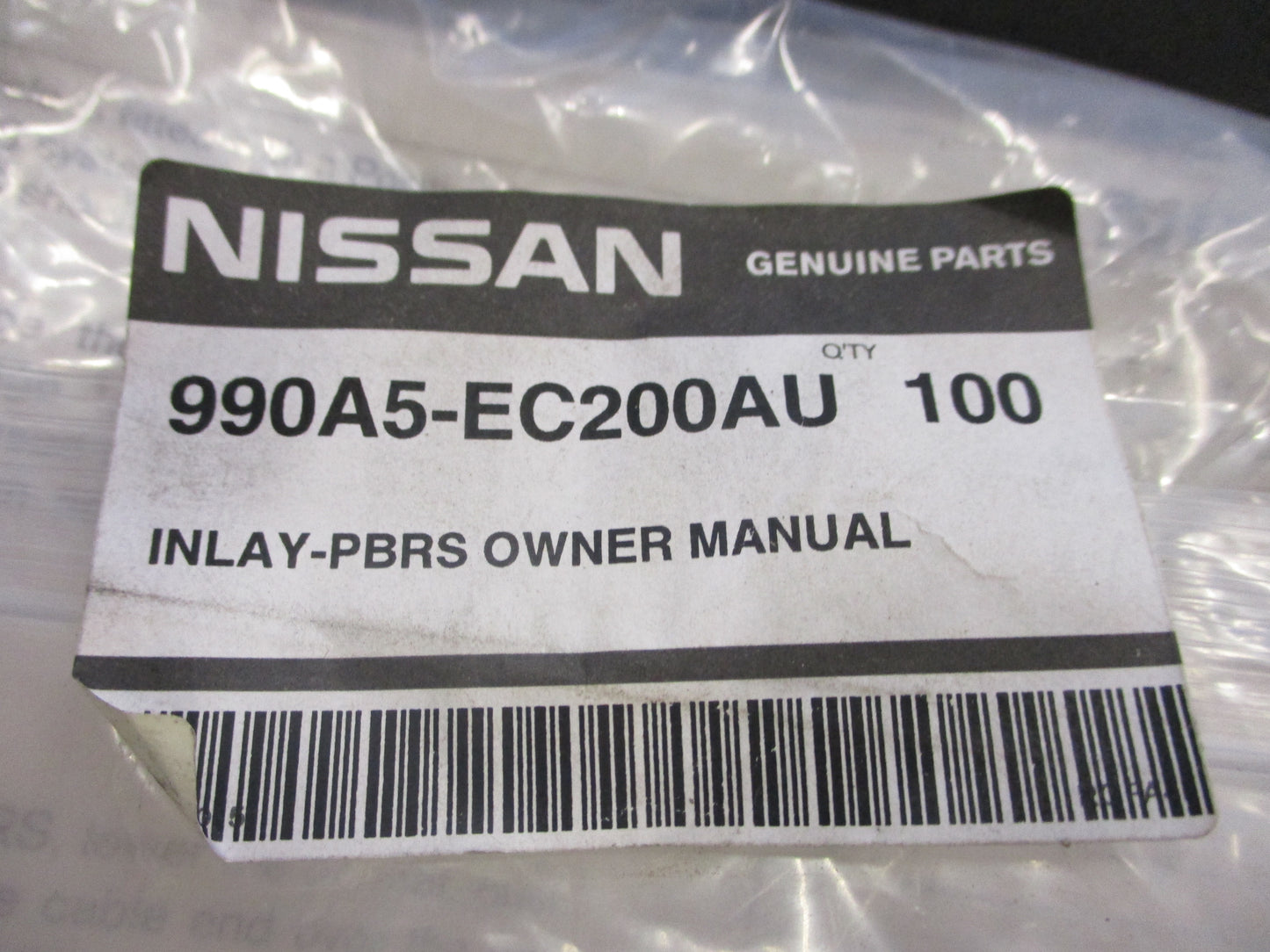 Nissan Navara Genuine (PBRS) Positive Restraint System Sticker New Part