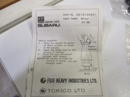 Subaru XT Sedan-Coupe_Wagon Genuine Wheel Cylinder Kit New Part