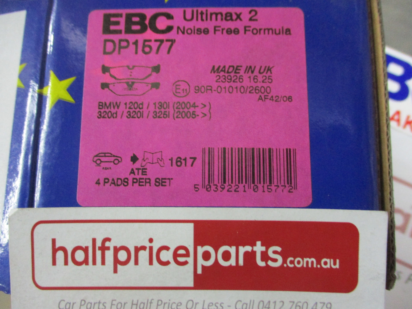 EBC Rear Disc Brake Pad Set Suits BMW 1-Series (1ST Gen) New Part