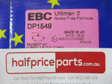 EBC Front Disc Brake Pad Set Suits Peugeot 407 New Part