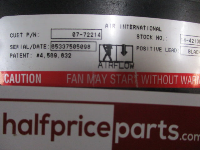 Kawco 13 Inch 12V Thermos Fan And Housing (Pusher Fan) New Part