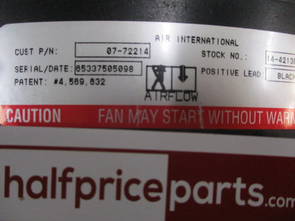 Kawco 13 Inch 12V Thermos Fan And Housing (Pusher Fan) New Part