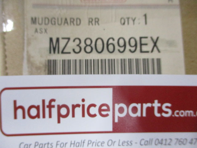 Mitsubishi Outlander Sports Genuine Right Hand Rear Mud Flap ONLY New Part.