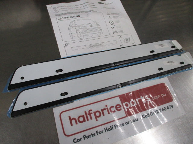 Ford Escape Genuine Non-Illuminated Stainless Steel Front Scuff Plate Set New Part