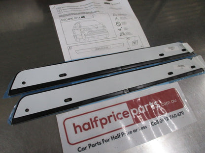 Ford Escape Genuine Non-Illuminated Stainless Steel Front Scuff Plate Set New Part