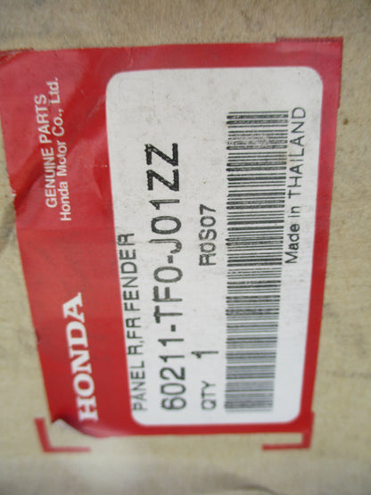 Honda Jazz Genuine Front Drivers Side Fender Panel New