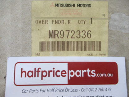 Mitsubishi Pajero Genuine Right Hand Front Flare (Factory Blue) New Part