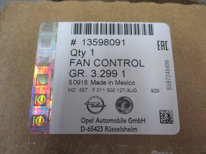 Holden Astra J/Insignia/Zafira Genuine Blower Motor Resistor Regulator New Part