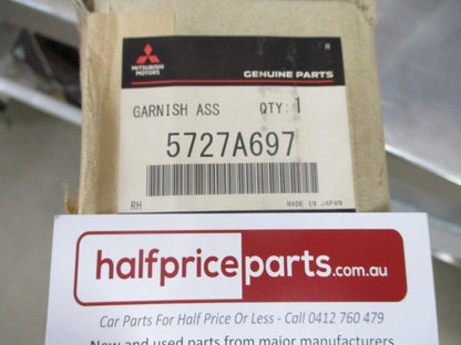 Mitsubishi Outlander Genuine Left Hand Front Lower Garnish (Black/Silver) New Part