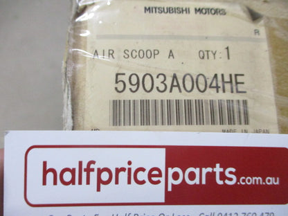 Mitsubishi MR Lancer Evolution Genuine Bonnet Air Scoop (Ralliart Black) New Part