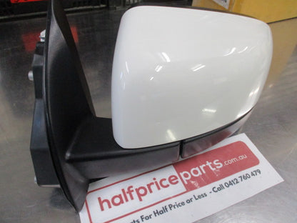 Ford PX3 Ranger Genuine Outer Left Hand Door Side Electrical Mirror (White) New Part