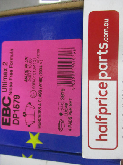 EBC Front Disc Brake Pad Set Suits Mercedes Benz A-Klasse(W169)/B-Klasse Sports Tourer (W245) New Part