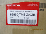 Honda CRV Genuine Drivers Rear 2nd Row Seat Belt Assy New