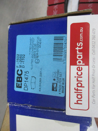 EBC Front Disc Brake Pad Set Suits Kia Rio New Part