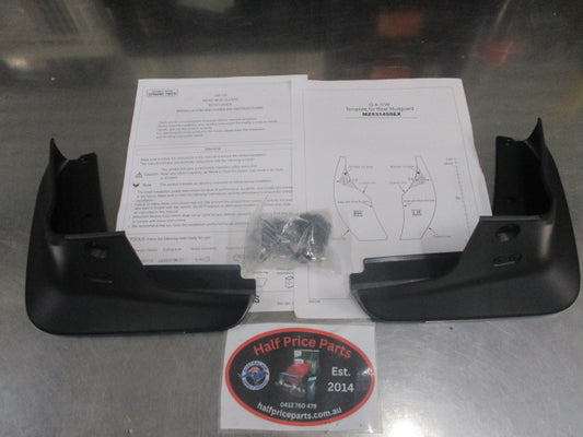 Mitsubishi Outlander Genuine Rear Mud Flap Set With Instruction/Fitting Kit New Part