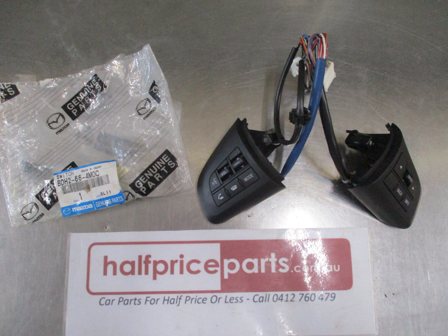 Mazda 3 BL Genuine Steering Wheel Control Switch Set New Part