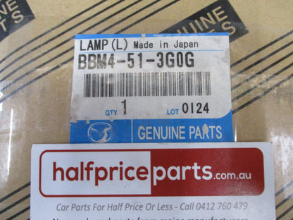 Mazda 3 Sedan Genuine Left Rear Boot Light New Part