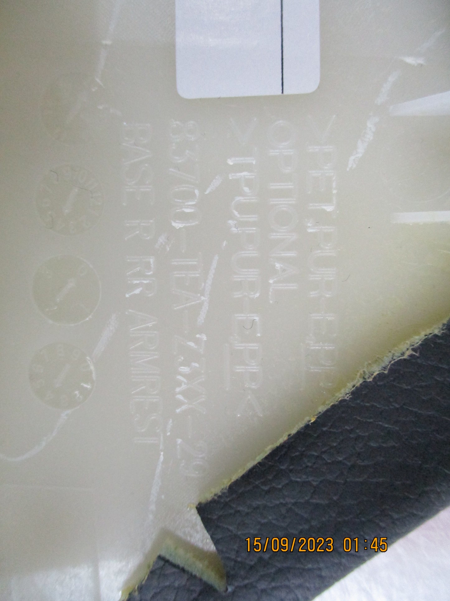 Honda Civic Genuine Drivers Side Rear Door Leather Arm Rest New