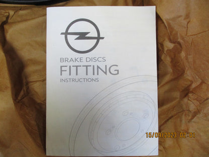 Holden Astra / Cruze Genuine Front Disc Rotors (Pair) New