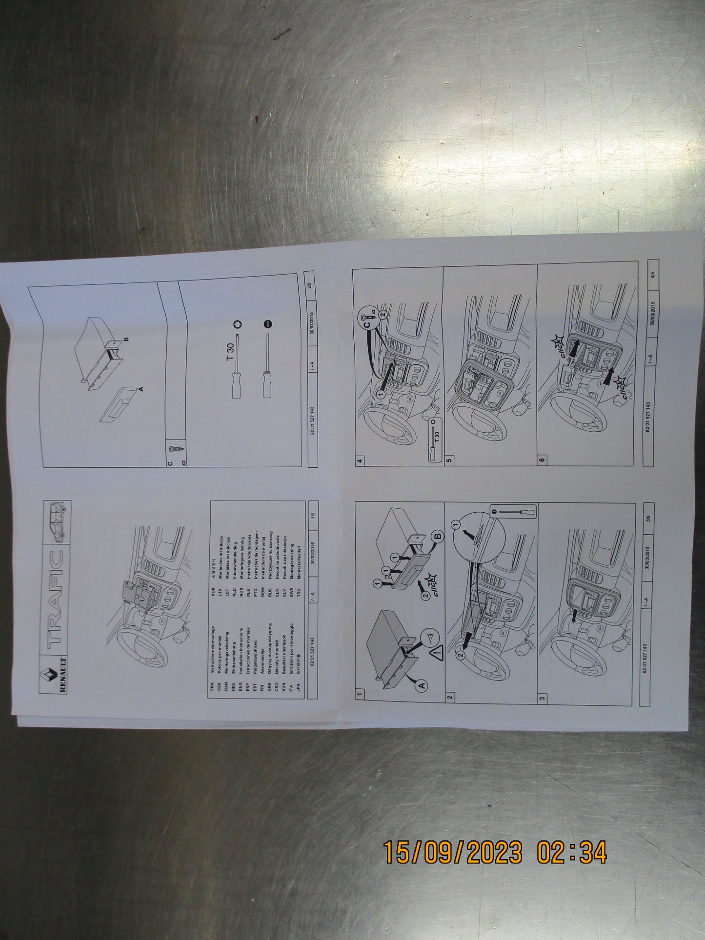 Renault Traffic 3 Genuine Tablet Holder New