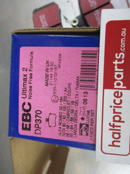 EBC Rear Disc Brake Pad Set Suits Alfa Romeo 164/100/200/80/90/Audi A4/A6/A8/Cabriolet/Coupe/V8/Ford Escort New Part