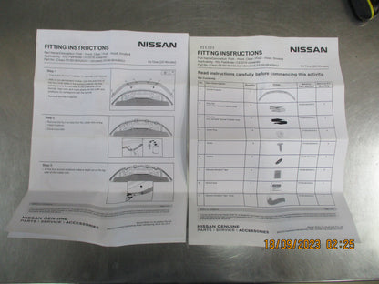 Nissan R52 Pathfinder Genuine Smoked Bonnet Protector Kit New