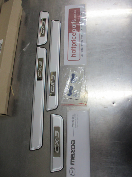 Mazda CX-3 Genuine Alloy Scuff Plates Set Of 4 New Part