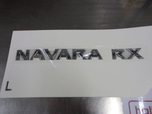 Nissan Navara RX Genuine Side Door Set Chrome Badge New Part