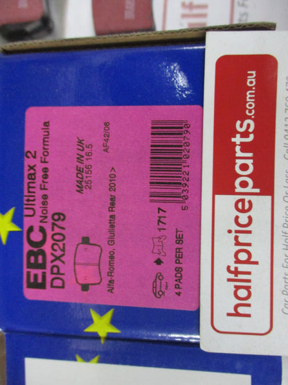 EBC Rear Disc Brake Pad Set Suits Alfa Romeo Giulietta New Part