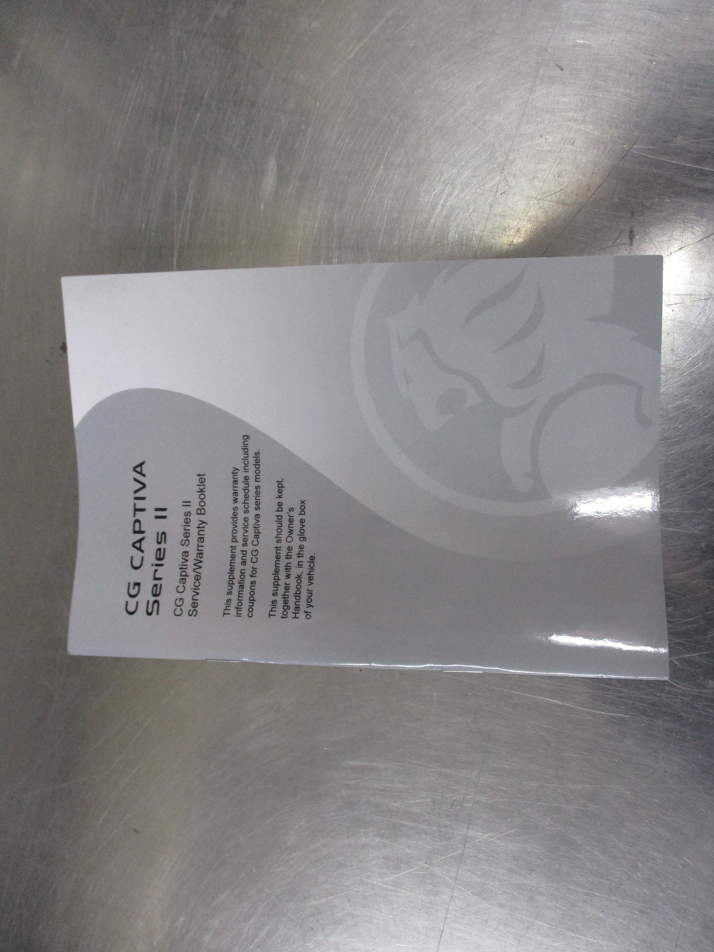 Holden CG Captiva Series II Genuine Service Warranty Book New Part