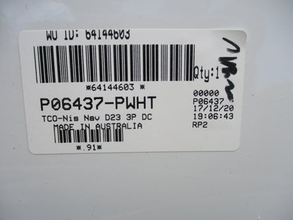 Nissan Navara D23 NP300 Dual Cab Genuine 3 Piece Hard Lid Kit (Polar White) New Part