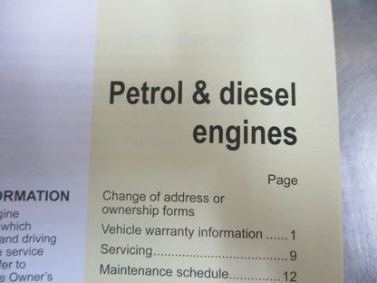 Holden CG Captiva Series II Genuine Service Warranty Book New Part