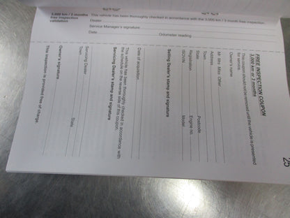 Holden CG Captiva Series II Genuine Service Warranty Book New Part