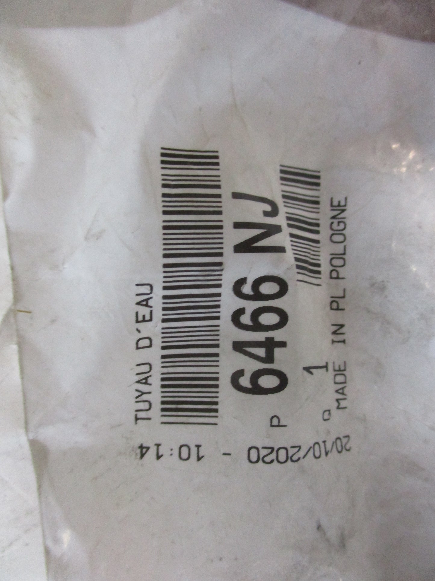 Peugeot Scudo 2.0 HDI Genuine Cooling Pipe New Part