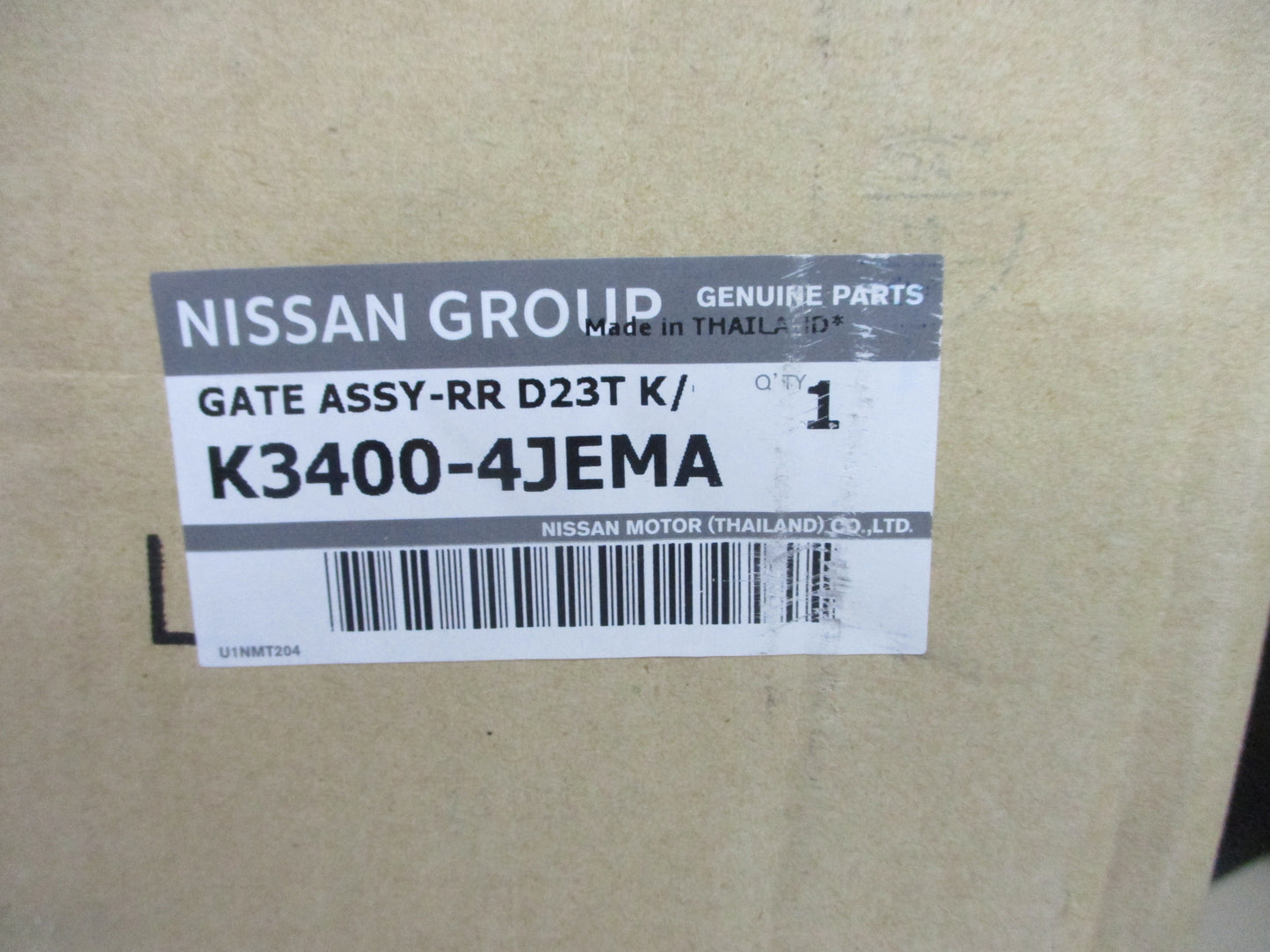 Nissan Navara NP300 D23 Genuine Rear Tail Gate Shell (Unpainted) New Part