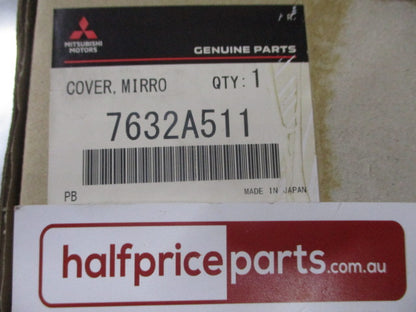 Mitsubishi Outlander Genuine Left Hand Outer Side Mirror Cover/Scalp (Unpainted) New Part